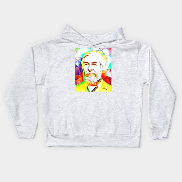 Jean Charles Galissard de Marignac Colourful Portrait | Jean Charles Galissard de Marignac Artwork 9 Kids Hoodie by JustLit